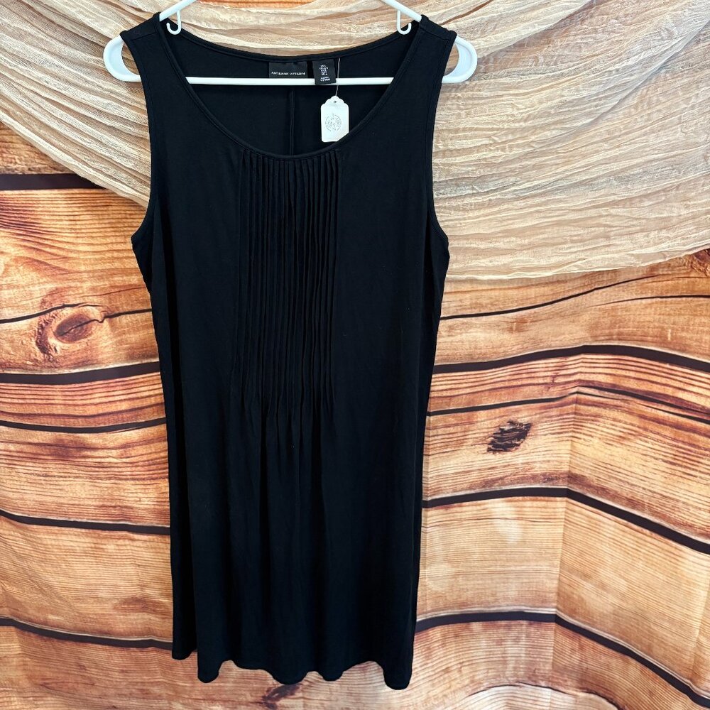 Adrienne Vittadini Womens Black Tank Style Maxi Dress‎ Size L